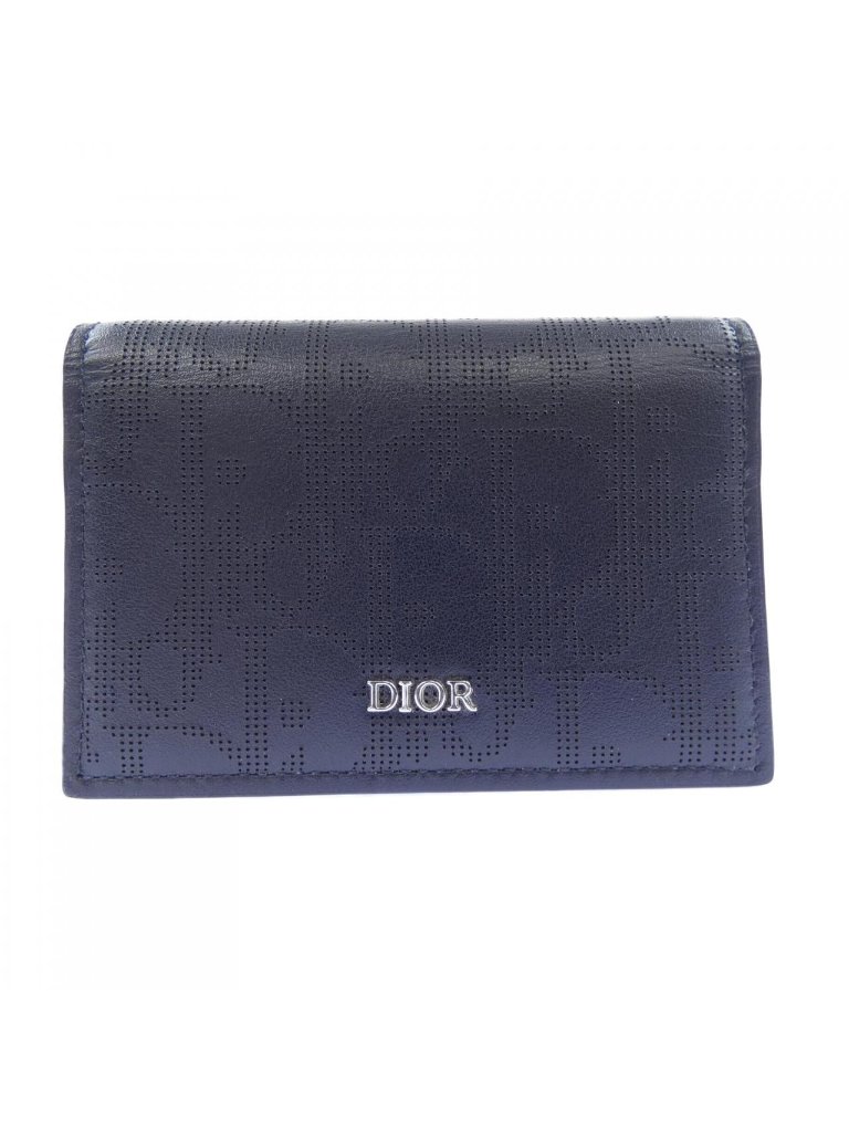 Dior Card Case Card Holders Black